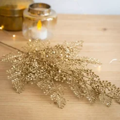KAEMINGK Rami Artificiali-Ramo di foglie (H68 cm) Pioppo glitter