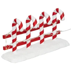 FEERIC LIGHTS Personaggi E Accessori Per Villaggio-Recinzione luminosa a pile (H8,5 cm) Canna di zucchero per allestire un villaggio