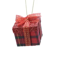 KAEMINGK Addobbi Natalizi-Regalo di Natale da appendere (4 cm) Clitterato