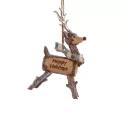 CHRISTMAS INSPIRATIONS Addobbi Natalizi-Renna di Natale da appendere (13 cm) Rustic