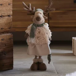 KAEMINGK Babbo Natale Animali E Personaggi-Renna di Natale in piedi (H82 cm) Signora Chic