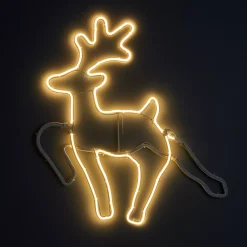 KOOPMAN Oggetti Decorativi E Illuminati-Renna di Natale luminoso 343 LED (H59 cm) Neon Moov light