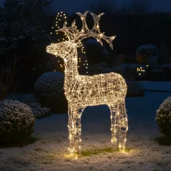 EMINZA Oggetti Decorativi E Illuminati|Personaggi E Oggetti Grande Dimensione-Renna luminosa flessibile 120 LED (H110 cm) Skoll