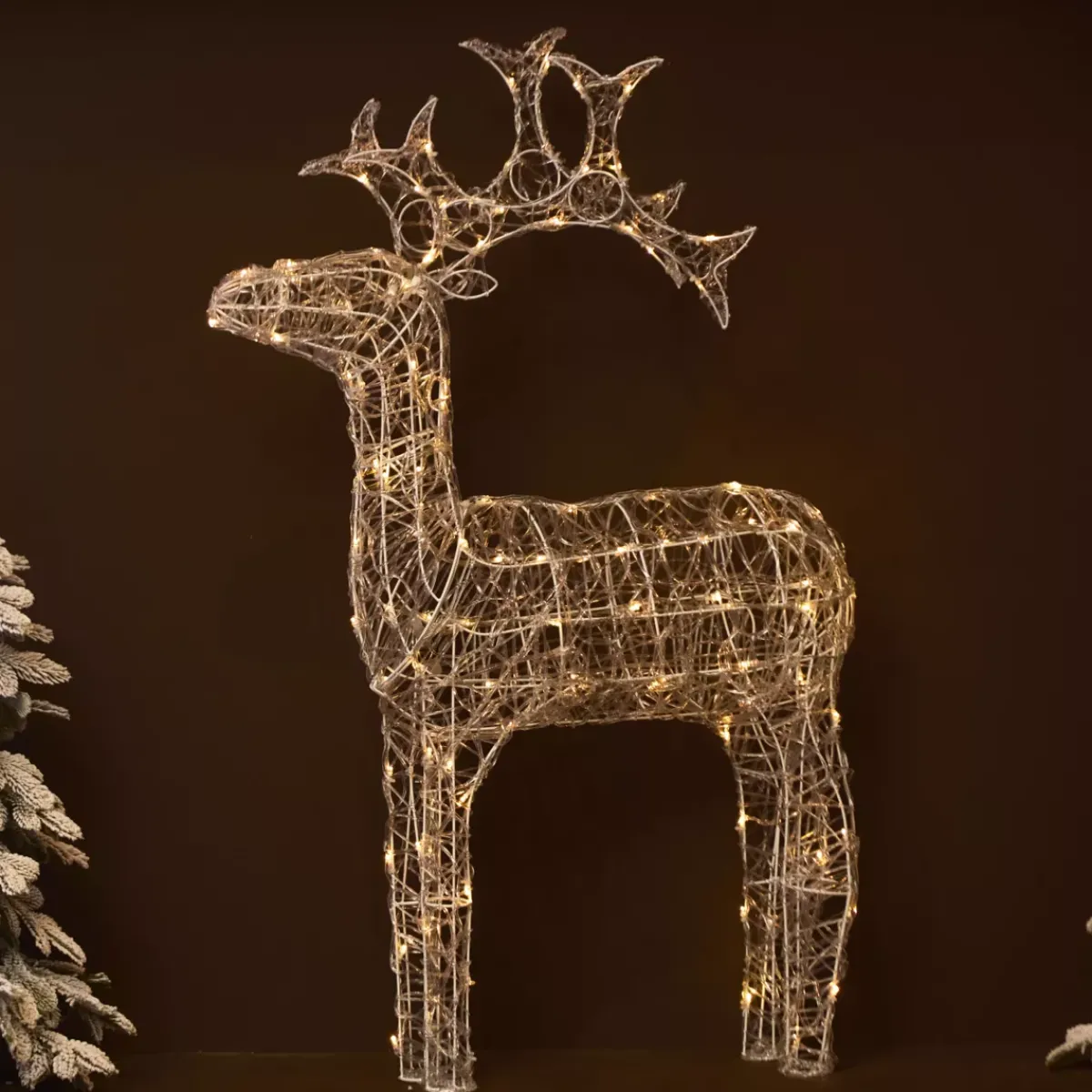 EMINZA Oggetti Decorativi E Illuminati|Personaggi E Oggetti Grande Dimensione-Renna luminosa flessibile 120 LED (H110 cm) Skoll