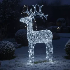 EMINZA Oggetti Decorativi E Illuminati|Personaggi E Oggetti Grande Dimensione-Renna luminosa flessibile 120 LED (H110 cm) Skoll