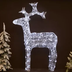 EMINZA Oggetti Decorativi E Illuminati|Personaggi E Oggetti Grande Dimensione-Renna luminosa flessibile 120 LED (H110 cm) Skoll