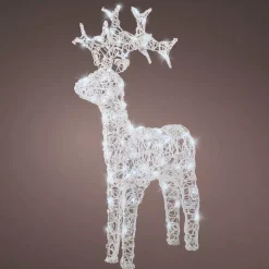 EMINZA Oggetti Decorativi E Illuminati|Personaggi E Oggetti Grande Dimensione-Renna luminosa flessibile 80 LED (H89 cm) Skoll