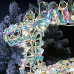 KAEMINGK Oggetti Decorativi E Illuminati|Babbo Natale Animali E Personaggi-Renna luminosa 50 LED (H50 cm) Bianco freddo ghiaccio