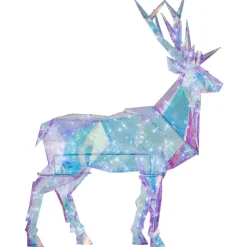 EMINZA Oggetti Decorativi E Illuminati|Personaggi E Oggetti Grande Dimensione-Renna luminosa 90 Micro LED (H90 cm) Bianco ghiaccio freddo