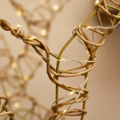 EMINZA Decorazioni E Oggetti Natalizi|Personaggi E Oggetti Grande Dimensione-Renna luminosa 1320 Micro LED (H180cm) Resina intrecciata Bianco caldo