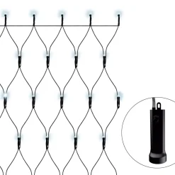 KAEMINGK Ghirlande Di Luci-Rete di luci Durawise a pile 1,80m 192 LED