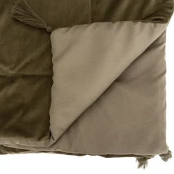 Runner letto velluto (80 x 180 cm) Sonia Verde cachi