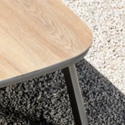 Salotto da giardino in alluminio 2 posti 3 pezzi Amalfi Grigio antracite e grigio chiaro