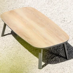 Salotto da giardino in alluminio 4 posti 4 pezzi Amalfi Grigio antracite
