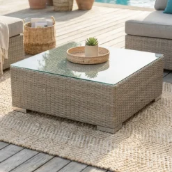 Salotto da giardino in resina intrecciata 2 posti 3 pezzi Palma Grigio