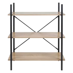 OSTARIA Librerie E Scaffali-Scaffale a 3 livelli in legno e metallo (H96.5 cm) Lola