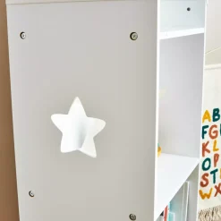 EMINZA Mobili Bambini-Scaffale bambino legno 4 scomparti (H154 cm) Stars