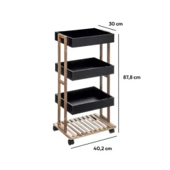 5 Five Simply Smart Mobili Bagno-Scaffale cucina 4 livelli x Natureo
