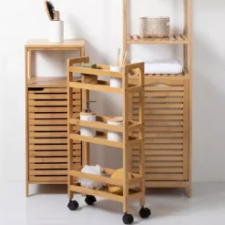 ATMOSPHERA Mobili Bagno-Scaffale 3 ripiani bambù (H74,5 cm) Pia
