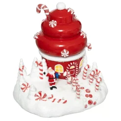 FEERIC LIGHTS Villaggio Di Natale Luminoso-Scena di vita illuminata e animata (H17 cm) Cupcake di Babbo Natale