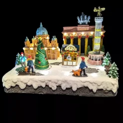 KAEMINGK Villaggio Di Natale Luminoso-Scena di vita illuminata e musicale Berlino