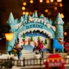 KAEMINGK Villaggio Di Natale Luminoso-Scena di vita illuminata e musicale Pista di patinaggio esterna