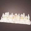 KAEMINGK Villaggio Di Natale In Legno|Decorazioni E Oggetti Natalizi-Scena di vita luminosa a pile in legno (45 x H15 cm) Villaggio incantato