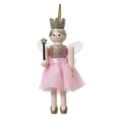 KAEMINGK Addobbi Natalizi-Schiaccianoci da appendere (H12 cm) Fata principessa