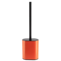 TENDANCE Accessori Water-Scopino WC testa piatta Black line Terra di siena/Nero