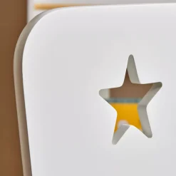 EMINZA Mobili Bambini-Sedia bambino legno (H50 cm) Stars Bianca