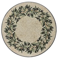Sedia bistro pieghevole in mosaico Atene Beige