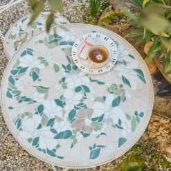 Sedia bistrot pieghevole in mosaico Genève Crema