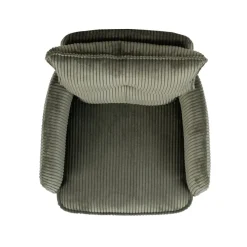Sedia-Sedia da pranzo girevole in velluto a coste (seduta 48 cm) Nuva