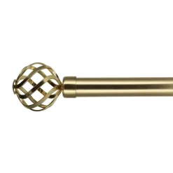Set bastone tenda allungabile (L120 - L210 cm / D28 mm) Florence Oro
