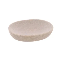 TENDANCE Accessori Bagno-Set bicchiere distributore e porta sapone in poliresina rigata Lina