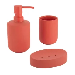 TENDANCE Accessori Bagno-Set bicchiere, portasapone e dispenser in Timeless