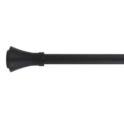 Set completo bastone tenda regolabile (L120 - L210 cm / D19 mm) Brasserie Nero opaco