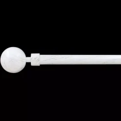 Set completo bastone tenda regolabile (L120 - L210 cm / D19 mm) Basic Bianco e oro