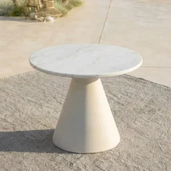 Set da giardino effetto rattan e alluminio 8 posti 6 pezzi Riviera Beige