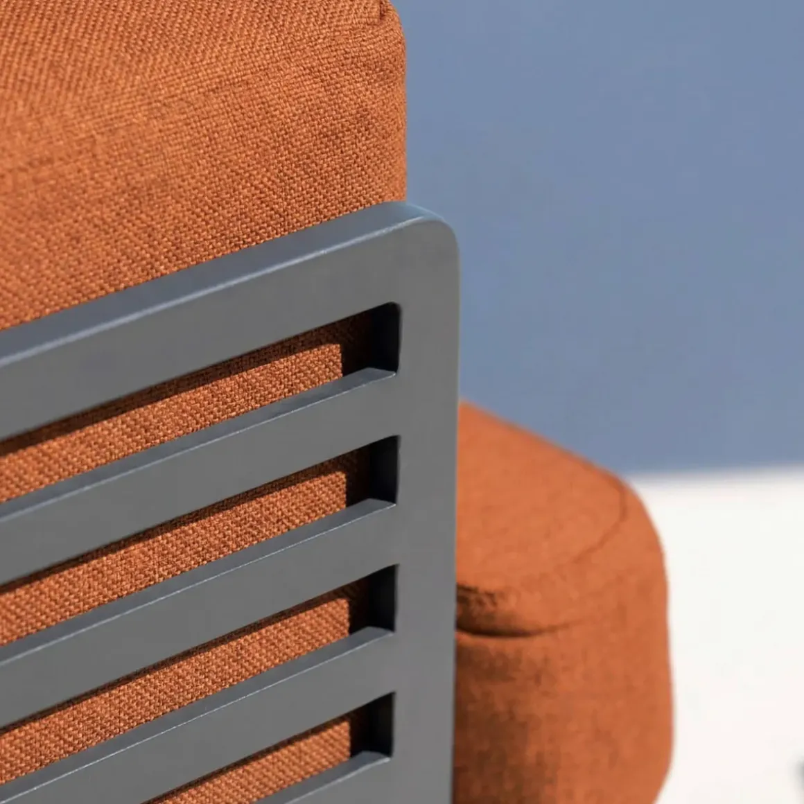 Set da giardino in alluminio 12 posti 8 pezzi Monte Carlo Grigio antracite e terracotta