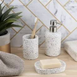 TENDANCE Accessori Bagno-Set di accessori bagno cemento Terrazzo
