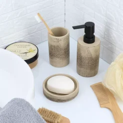 TENDANCE Accessori Bagno-Set di accessori bagno cemento Tanger