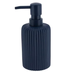 TENDANCE Accessori Bagno-Set di accessori bagno in resina Striato Blu marino
