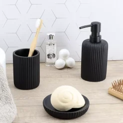TENDANCE Accessori Bagno-Set di accessori bagno in resina Strié