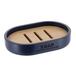 TENDANCE Accessori Bagno-Set di accessori bagno Purebamboo Blu marino
