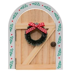 JJA Decorazioni E Oggetti Natalizi-Set di 10 accessori decorativi in legno (H17 cm) Country House