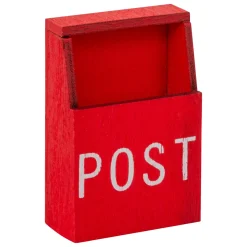 JJA Decorazioni E Oggetti Natalizi-Set di 10 accessori decorativi in legno (H17 cm) Country House