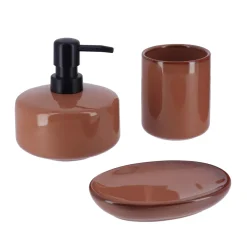 TENDANCE Accessori Bagno-Set di accessori per il bagno gres laccato Season color
