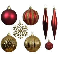 KAEMINGK Palline Di Natale-Set di addobbi per albero di Natale Christmas e oro chiaro