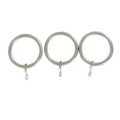 Set di 8 anelli (D28mm) Lino Argento opaco